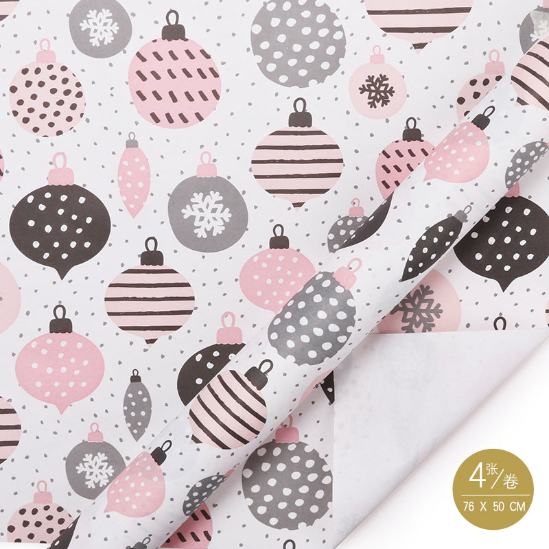 WRAPLA Wrapping Paper Roll - 20 sheets New Cute Design Wrap Paper Flat Sheet For Wedding, Birthdays, Valentines, Party - 5 Rolls 4 Sheets/Roll - 76 cm X 50cm Per Sheet