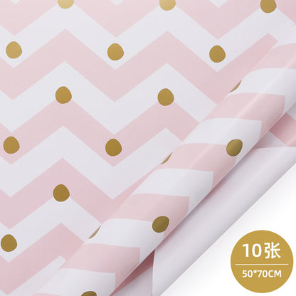 WRAPLA Wrapping Paper Roll - 50 sheets Wrap Paper Flat Sheet For Wedding, Birthdays, Valentines, Party - 5 Rolls-50 sheets - 70 cm X 50cm Per Sheet