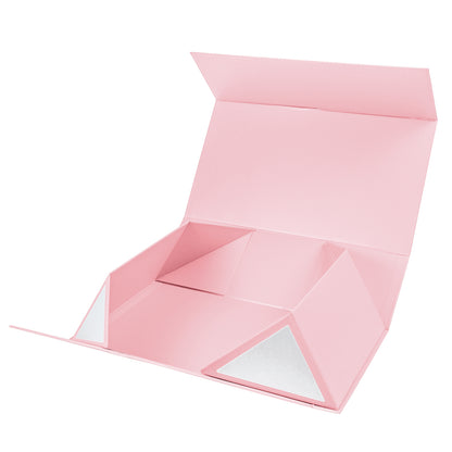 WRAPLA 35X23X10CM PINK Gift Box- Collapsible Gift Box with Magnetic Closure and Tissue Paper, Perfect for Birthday, Party, Holiday, Wedding, Graduation