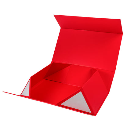 WRAPLA 35X23X10CM Red Gift Box- Collapsible Gift Box with Magnetic Closure and Tissue Paper, Perfect for Birthday, Party, Holiday, Wedding, Graduation