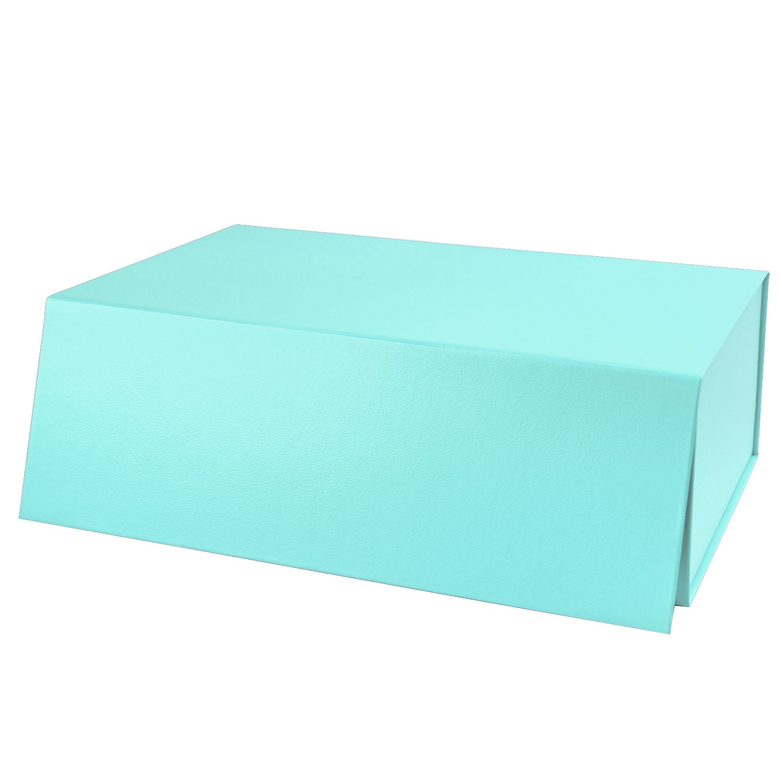 WRAPLA 35X23X10CM Tiffany Gift Box- Collapsible Gift Box with Magnetic Closure and Tissue Paper, Perfect for Birthday, Party, Holiday, Wedding, Graduation