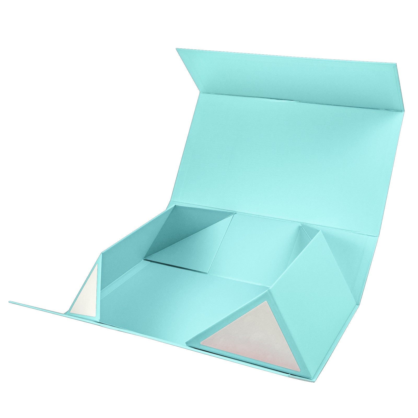 WRAPLA 35X23X10CM Tiffany Gift Box- Collapsible Gift Box with Magnetic Closure and Tissue Paper, Perfect for Birthday, Party, Holiday, Wedding, Graduation