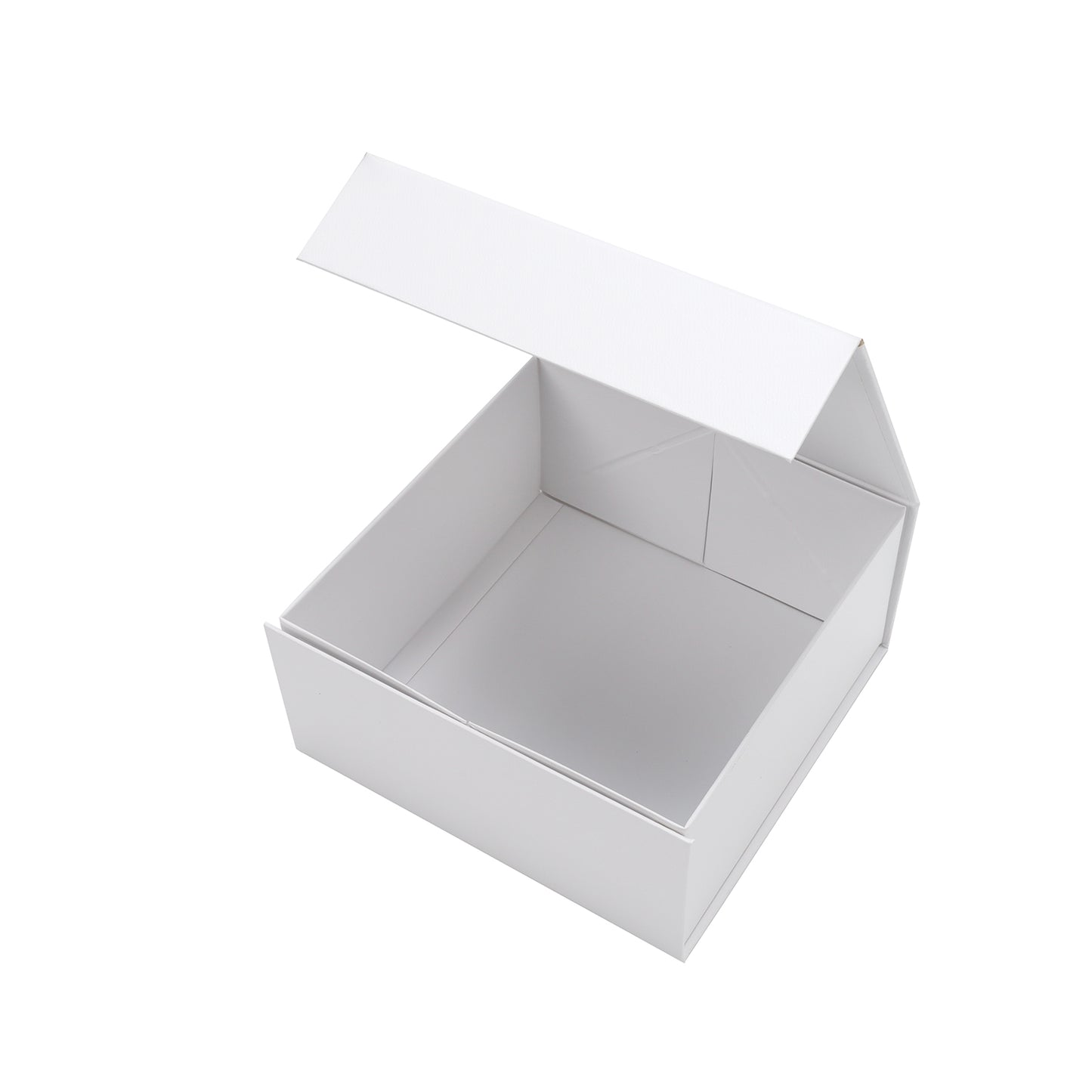 WRAPLA 20X20X10CM White Gift Box- Collapsible Gift Box with Magnetic Closure and Tissue Paper, Perfect for Birthday, Party, Holiday, Wedding, Graduation