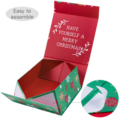 20x20x10cm Collapsible Gift Box Magnetic Closure Christmas Ornament Wedding Party Wrapping