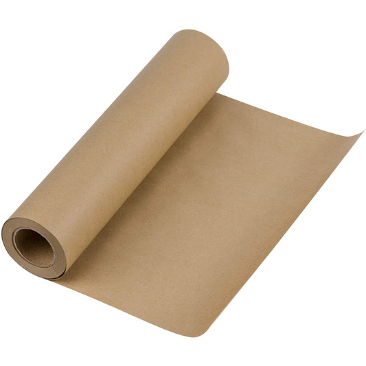WRAPLA Brown Kraft Paper Roll - 30.5 CM x 30M - Natural Recyclable Paper Crafts, Art, Small Wrapping, Packing, Postal, Shipping, Dunnage & Parcel