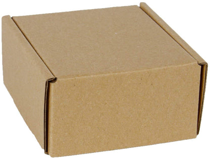 WRAPLA Recyclable Corrugated Box Mailers - Cardboard Box Perfect for Shipping Small -10 X 10 X 5 CM - 50 Pack - Kraft