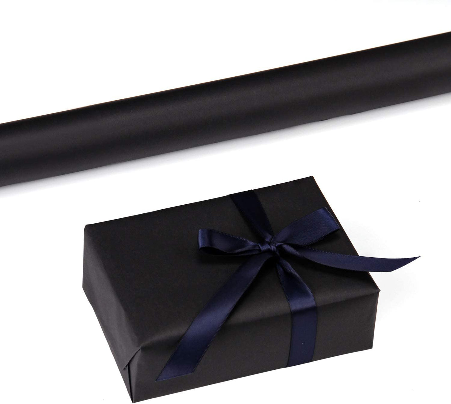 WRAPLA Black Kraft Paper Roll - 45CM x 30M - Natural Recyclable Paper Crafts, Art, Small Wrapping, Packing, Postal, Shipping, Dunnage & Parcel